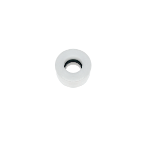 A small, round, metallic washer with a central hole, similar to components used in the MS07-PA Series Magnetic Float Sensor, isolated on a white background. by Standex Detect