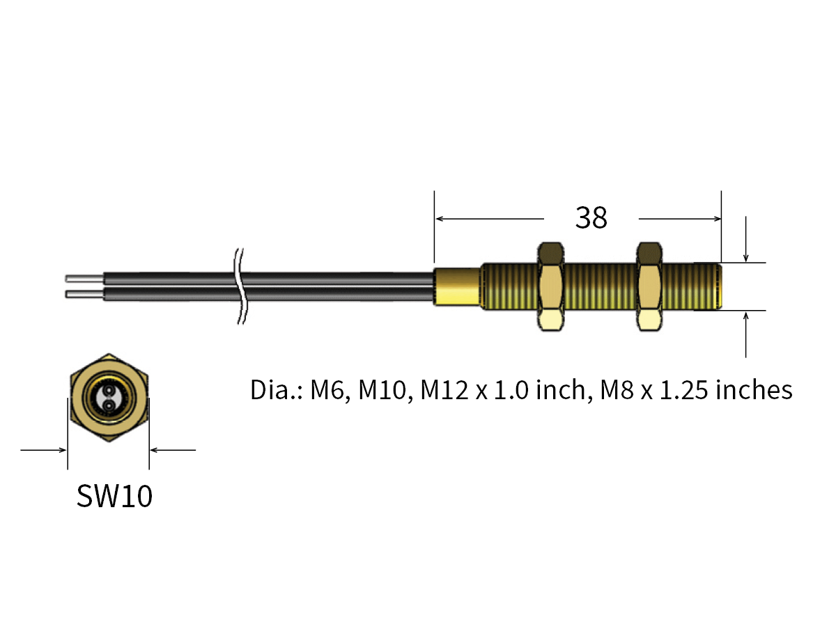 Macurex Reed Sensor MK11 Brass Series Reed Sensor | Standex Detect